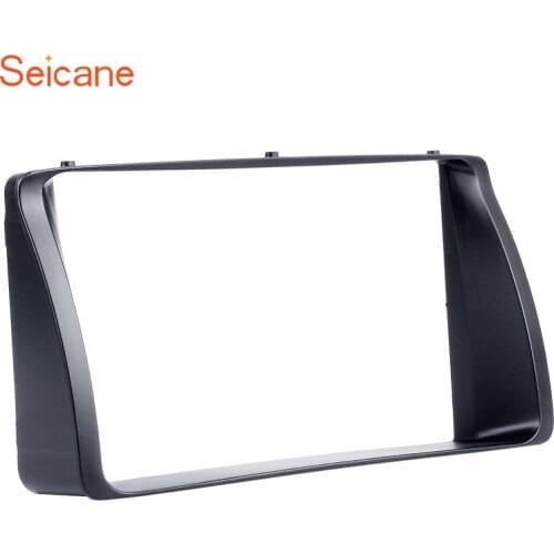 Seicane 178*100mm 2 DIN Car Stereo Radio Fascia for 2003 2004 2005 2006 Toyota Corolla Dash Cover Trim surround DVD panel Black