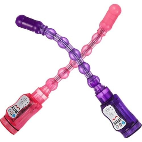 Deformed Vibrating Anal Plug Electric Anal Beads Vibrator Works On 3 AA Battery (Not Included) Sex Toys For Women Men Couples