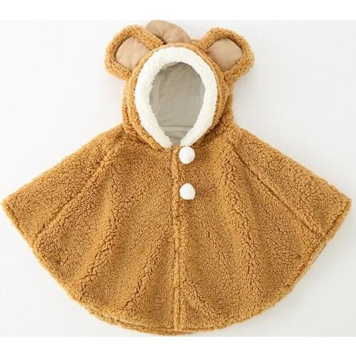 Baby cloak cloak spring, autumn and winter cartoon super cute cute boys and girls cloak baby children shawl toddler jacket
