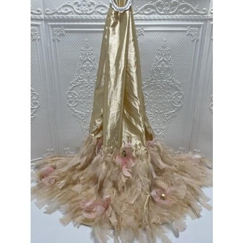 French Lace Fabric High Quality Net Tulle Nigerian Lace Fabrics SYJ-426689 African Lace Fabric for Wedding