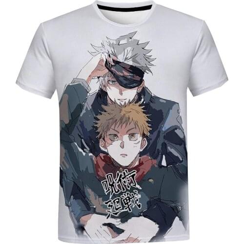 Summer boutique 3d Jujutsu Kaisen manga t-shirts for men creative comfortable anime boys oversized t-shirt kids anime top