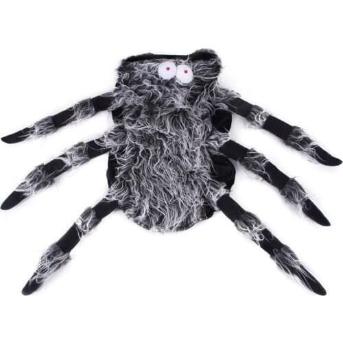 Halloween Pet Spider Clothes Puppy Party Cosplay Costume Hoodies Funny Outfit Dressup for Small Medium Large Dog