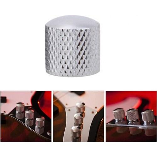 Metal Dome Tone Guitar Bass Control Knob Button Tools For Fender A Potentiometer Guitar Wrench Musical Parts
