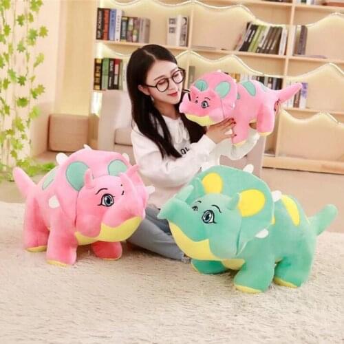 Cute Cartoon Triangle Dragon Doll Plush Toy Padded Soft Dinosaur Doll Doll Pillow Children Birthday Gift Furniture Decoration