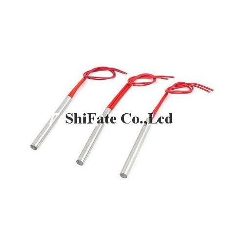 220V 200w/250W/400w Industry Mold Cartridge Heater Heating Element Dia.10mm x Lengh 60/70/80/100mm 3Pcs