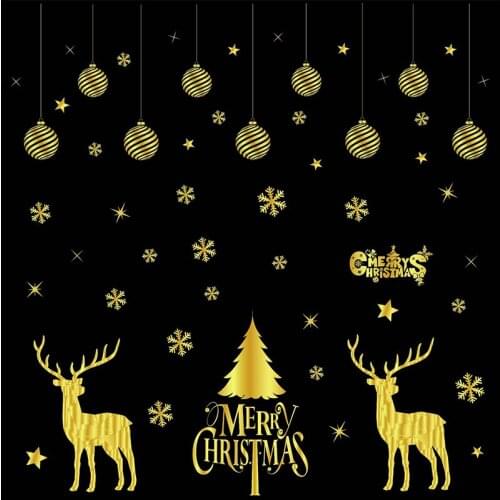 Window Stickers Christmas Stickers Non Adhesive Static Stickers Christmas Window Decoration Home Decoration Stickers
