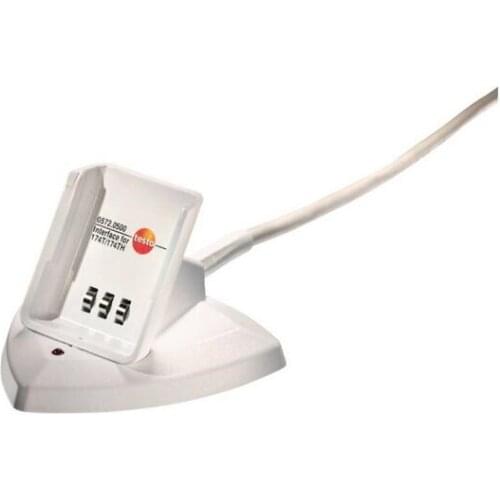 Testo 0572 0500 Desktop Cradle with USB Cable for 174T and 174H Mini humidity/temperature Data logger