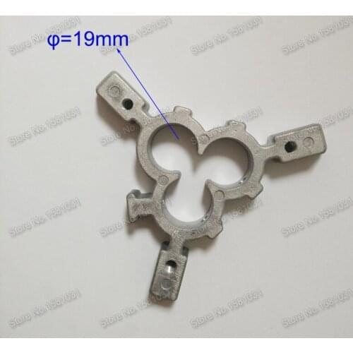 Metal frame support for three nozzles