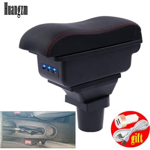 For chevrolet aveo armrest box central Store content box with cup holder ashtray USB aveo armrests box