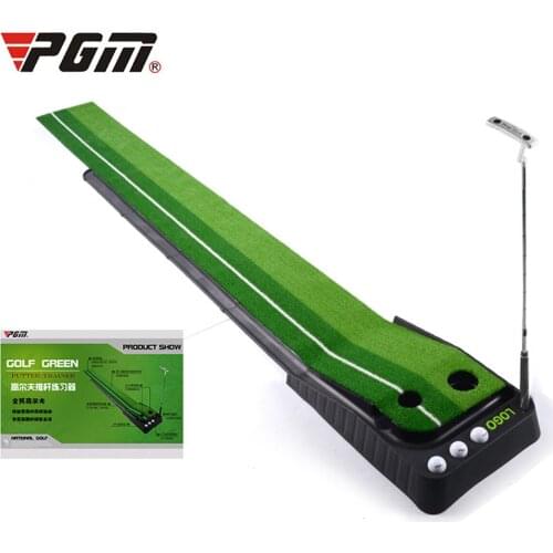 Indoor Golf Exercise Putting Trainer Portable Practice Putting Mat Golf Green Putter Trainer 2.5M/3M with/without Return Fairway
