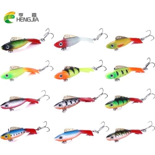 1PCS 6.5cm/19g Isca Artificial Soft Ice Fishing Lure With Fake Wobbler Jig Bait Sharp Winter for Fishing