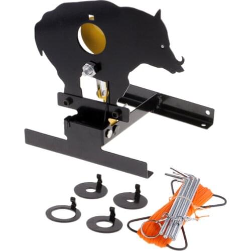 Heavy Duty Steel Resetting Field Target Shooting Paintball Accessories with 4 Size Kill Zone Inserts Ring