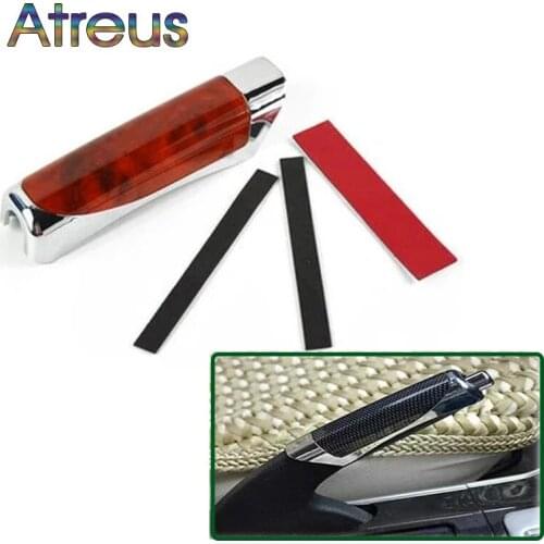 Atreus Car Handbrake Protector Cover Decoration For Mercedes W203 BMW E39 E36 E90 F30 F10 Volvo XC60 Alfa Romeo Audi A6 c5 c6