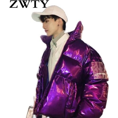 Winter Jacket Men 2019 Fashion Stand Collar Male Jacket Mens Solid Thick Jackets and Coats Man Winter Stand collar Parka S--XL