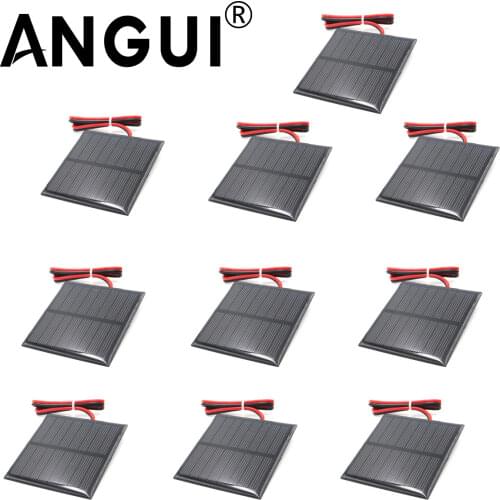 3V 3.5V 4V Solar Panel with 30cm wire Mini Solar System DIY For Battery Cell Phone Charger 0.36W 0.45W 0.9W 0.24W 0.6W 0.64W toy