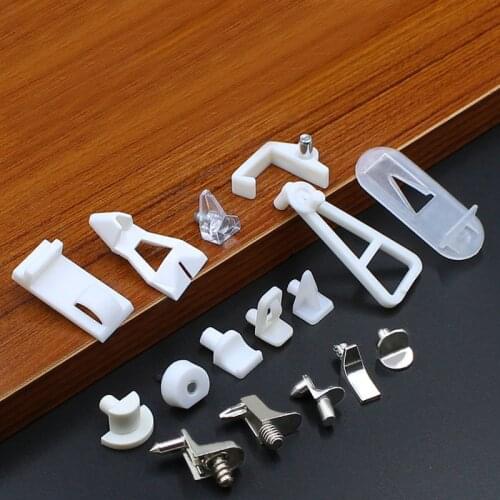 25 Pcs Furniture Cabinet Cupbard Closet Glass Shelf Rest Support Holder Bracket Clip Clamp Pegs Pins