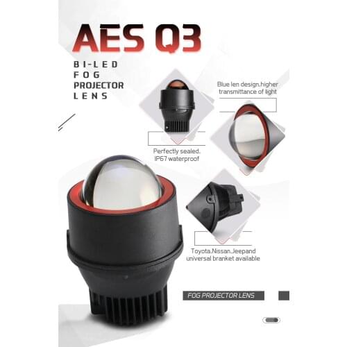 2021 Hot Sales 2pcs LED Fog Light 6000K 36W Waterproof LED Fog Lens For H1 H3 H7 9005 9006 H11 Car Headlight 3000K Fog Light