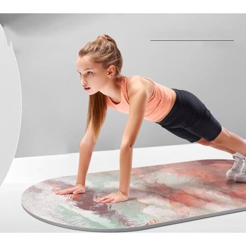 2020 New Design Suede TPE Yoga Mat Jump Rope Skipping Floor Workouts for Sports Pads Non Slip Textured Thick 8mm High Density