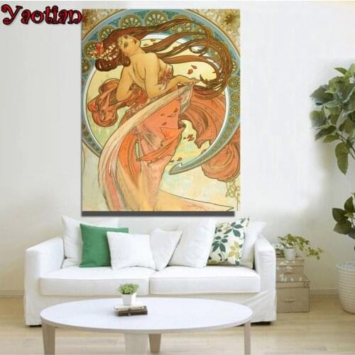 European style woman Diamond Painting Cross Stitch Full Square Round drill Diy Diamond Mosaic Diamond Embroidery sale