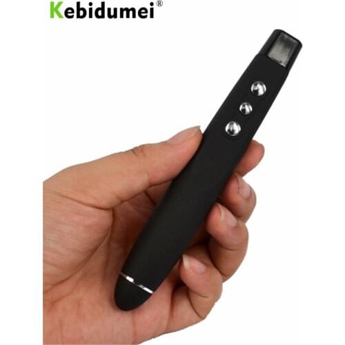 KEBIDU 2.4GHz Wireless Presenter Pen USB Remote Control Powerpoint Presenter Presentation Clicker PPT Pointer Laser Pen