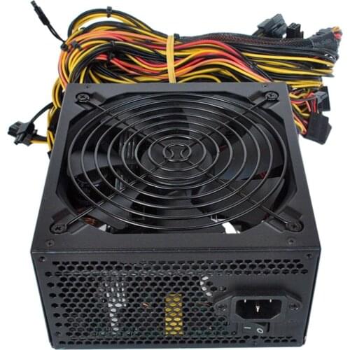 1800W PC Power Supply 1800W ATX PSU for RX470 RX580 RX570 RX560 PicoAsic Miner ATX Mining Machine Support 6 GPU
