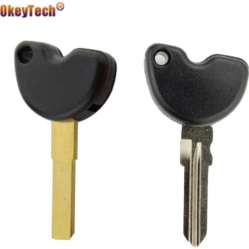 OkeyTech Motorcyce Key Shell With Soft Rubber Case For Vespa Enrico Piaggio GTS300 LX150 fly 125 3vte Gts 200 Motorcycle Key FOB