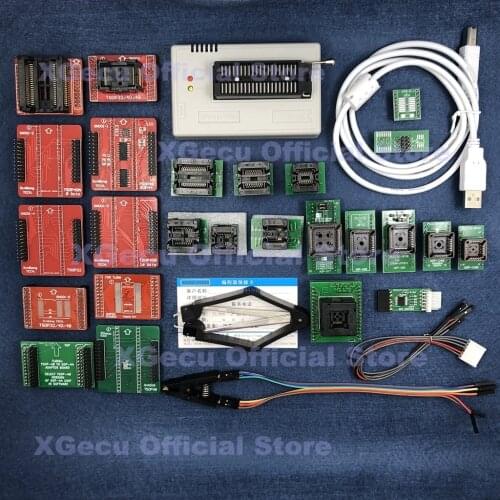 Black socket V10.27 XGecu TL866II Plus USB Programmer support 15000+IC SPI Flash NAND EEPROM MCU replace TL866A TL866CS+26 parts
