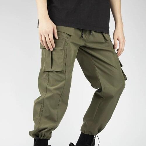 Joggers Men Cargo Pants Streetwear 2021 Hip Hop Casual Pockets Cotton Track Pants Male Harajuku Fashion Trousers