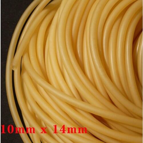 ID 10mm x 14mm OD Flexible Nature Latex Rubber Hoses Pipe High Resilient Elastic Surgical Medical Tube Soft Slingshot Catapult