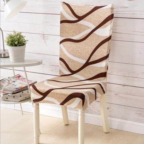 Colorful Spandex Elastic Dining Chair Slipcover Modern Removable Anti-dirty Kitchen Seat Case Stretch Chair Cover for Banquet