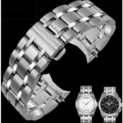 22mm 23mm 24mm Stainless Steel Man Watch Band For Tissot T035 Couturier Watch Strap Brand Watchband T035617 T035439A Bracelet
