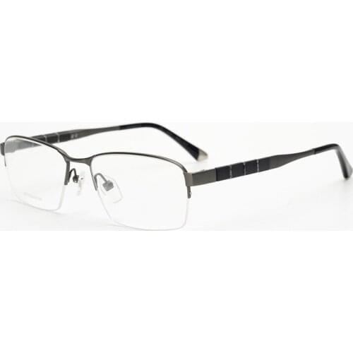 New Mens Business Myopia Half-Frame Glasses Ultra-Light Pure Titanium Glasses Frame