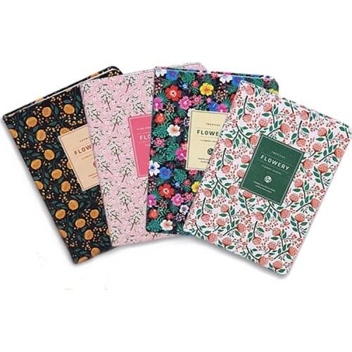 Floral loose leaf Monthly Plan Planner Color Papers Notebook Organizer Agenda Schedule Book Office & School Supplies Stationery