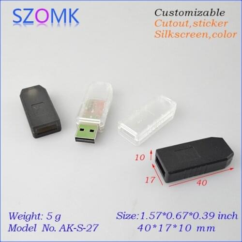 50 pieces a lot mini abs usb enclosure plastic housing for electronics