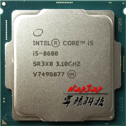 Intel Core i5-8600 i5 8600 3.1 GHz Six-Core Six-Thread CPU Processor 9M 65W LGA 1151