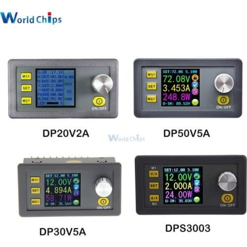 Constant Voltage current Step down Programmable Power Supply Module buck Voltage Regulator converter color LCD voltmeter Ammeter