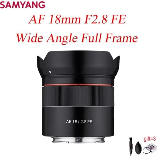 Samyang 18mm F2.8 FE Wide Angle Full Frame Camera Lens For Sony FE Camera Auto Focus Lens For A7R4 A7M3 A7S3 A7Riii A7 A7R A6600
