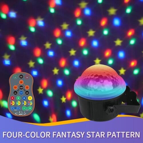LED Stage Projector Light Starry Sky Lights USB Star Night Light 18 Modes Remote Control for Christmas Party Decoration for Home