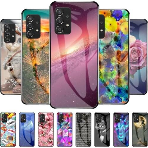 Tempered Glass Phone Cover For Samsung A32 Case Phone Shell For Samsung Galaxy A 32 Silicone Soft Funda On A32 4G 6.4 inch Cover