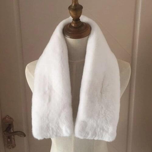 Women Autumn And Winter Fashion Thermal Fur Scarf Real Rex Rabbit Fur knit scarves Shawl Women Accessories