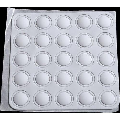 1 Sheet DIY Gel Polish Showing Silicone Label Display Nail Color Button Tips Sticker Adhesive Paster 9.5x9.5 cm