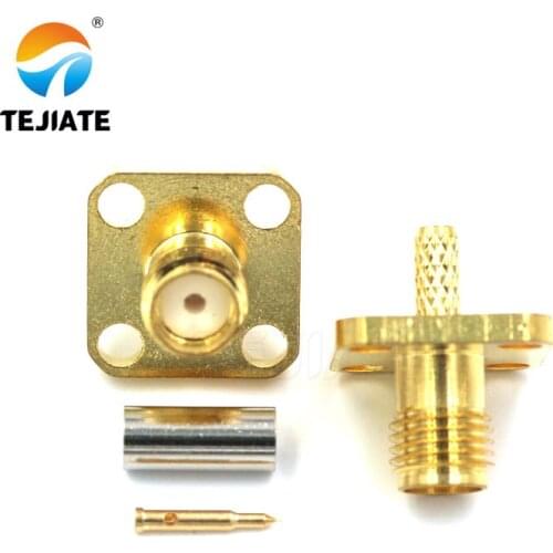 1PCS RPSMA KF/KY-1.5 Crimp Feeder Connector Power Test Adapter Match For RG316