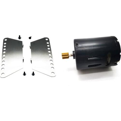 2 Set RC Car Part: 1 Set Metal Pedal & 1 Pcs RC Car 6V 370 Brushed Motor