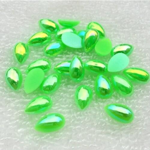 2018 NEW 160pcs/lot 6*10mm AB resin water drop home decoration Crafts D486