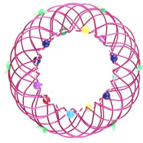 Y3NF Adult Children Anti-Stress Toy Mandala Decompression Toys Variety Flower Basket Thirty-Six Softened Steel Ring Fidget Pu