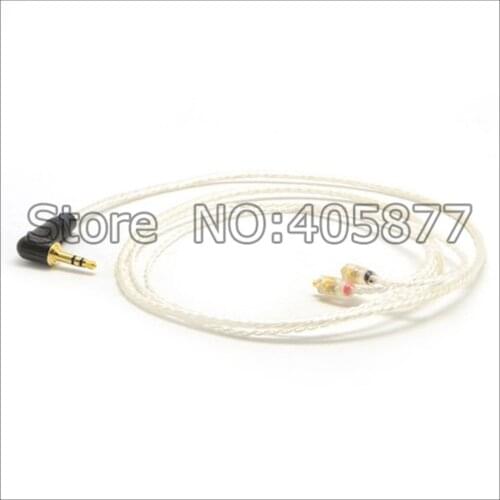 Free shipping Silver Plated DIY Cable for SE535 SE425 SE315 SE215 Se846 Ultimate Ears UE900 earphone headset headphone