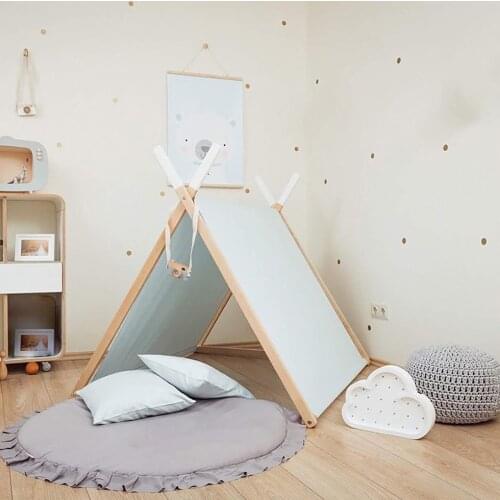 Baby Ground Mat Cotton Soft Kids Cushion Round Lacy Baby Creeping Mat Children Toys Mat Nordic Rug Baby Floor Carpet Room Decor