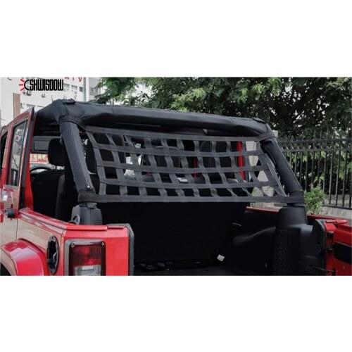 For Jeep Wrangler JK TJ 1997-2018 Cargo Net Back Window Extra Storage Roof Net Hammock