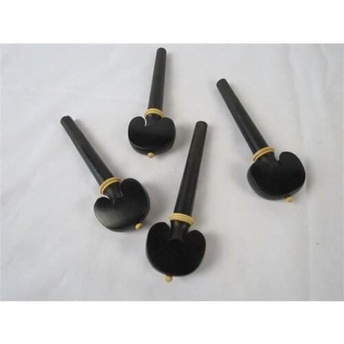 Cello accessories high-end ebony cello shaft string knob workmanship 4 / 4 cello string shaft