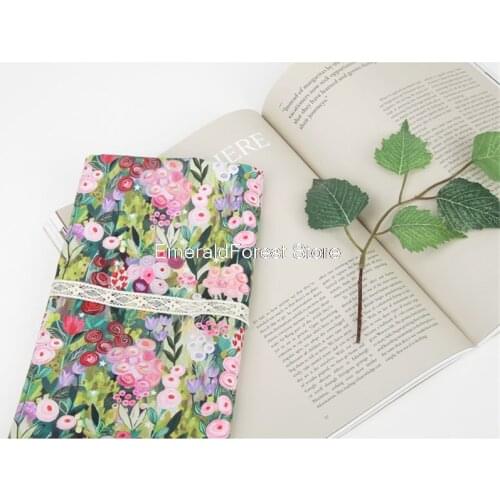 South Korea imported plain cotton, digital printing, Nordic style handmade DIY clothing dress baby clothes fabric 90cmx110cm